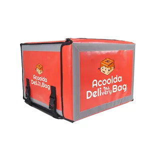 Custom Delivery Backpack Food Cooler Bag Insulated Food Delivery Bag Thermal Delivery Box for Motorcycle