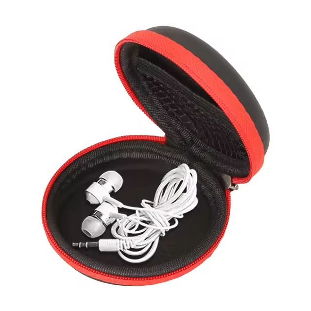 Wholesale Eco-Friendly Luxury Portable EVA Water Resistant Storage Bag for Earphones with Custom Logo Zipper Closure Travel Case