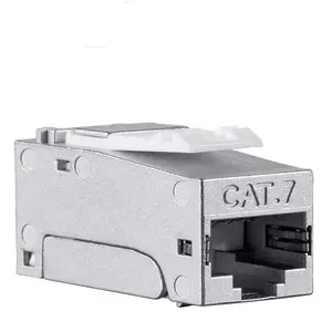 rj45 cat7 90 degree toolless keystone module male connector cat7 keystone modular jack