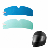 Película Protectora Hidrofóbica Antirrayaduras para Visera de Casco de Motocicleta, Ofrece Visibilidad Confiable en Clima Húmedo