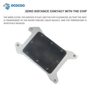 Ococoo C39-SAMD <span class=keywords><strong>CPU</strong></span> nước làm mát khối đầy đủ kim loại đồng ánh sáng cho AMD hỗ trợ máy tính Trường hợp sử dụng - Product Image 3