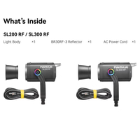 Godox SL200RF SL300RF Lumière LED bicolore continue pour studio, éclairage d'appoint pour diffusion en direct et photographie de portrait