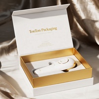 Boîte magnétique personnalisée et boîte cadeau blanche pour appareil de beauté, structure en papier antichoc