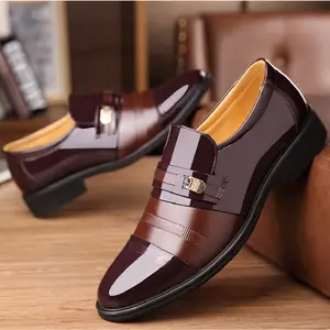 古典新款热卖男士皮革休闲鞋英国风商务礼服鞋成人高品质休闲礼服鞋