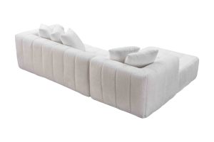 Canapé modulaire en tissu de 107,9 pouces avec chaise longue en forme de L, ensemble de meubles modernes et minimalistes, canapé d'angle pour salon - Product Image 5