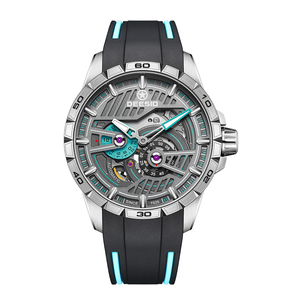 Dessio Men's Luxury <b>Skeleton</b> <b>Automatic</b> Mechanical <b>Watch</b> with Original Movement Custom Logo Wrist Replacement Parts - Product Image 1