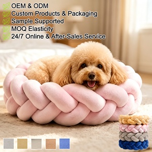 Pet Bed Handmade Eco-Friendly Solid Luxury Modern Pet House Small <b>Cat</b> Bed Cave Design Polyester Sponge Comfortable Warm <b>Cats</b> - Product Image 1