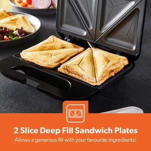 Grille-pain électrique antiadhésif 4 tranches pour sandwichs triangulaires, idéal pour la maison - Meilleures ventes - Product Image 3