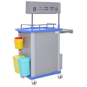 HOCHEY Chariot d'urgence multifonctionnel pour hôpital Chariot en <span class=keywords><strong>ABS</strong></span> avec tiroirs Chariot de traitement Chariot d'urgence - Product Image 4