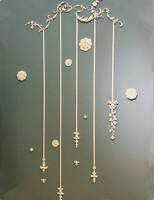 Moulures décoratives d'angle en PU style français pour la décoration intérieure du salon