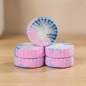 Tablettes nettoyantes automatiques jetables pour cuvettes de toilettes, longue durée, rose et bleu, pour réservoir, avec élimination des taches et des odeurs - Product Image 5