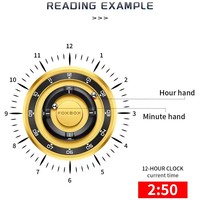 LIGE FB0047 Lévitation Magnétique Cadran sans Miroir Chronographe Ball Bual Track Turn Montre à Quartz pour Hommes Montre Aveugle Touch Time