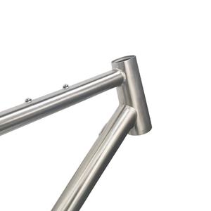 Cadre de vélo de route en titane 700C pour vélo de gravier, tube de direction conique, cadre de vélo en titane avec frein à disque - Product Image 5