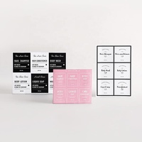 Usine directe pas cher Rectangle étanche salle de bain/cuisine/distributeur de savon cosmétique pour les mains autocollants d'étiquette de nettoyage amovibles