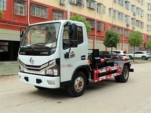 Camión de Basura Dongfeng Pequeño 4X2 con Brazo Gancho, LHD/RHD, para Saneamiento Comunitario, Suministro de Fábrica - Product Image 4