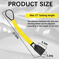 Verrouillage de ceinture de sécurité-Accessoire automobile général-Prise de ceinture de sécurité universelle-Verrouillage fixe du volant