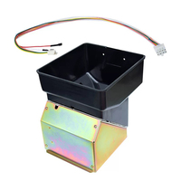 Plateau tournant à 8 trous trémie à pièces DC24 moteur conteneur de stockage en acier inoxydable jetons Machine d'échange fente carte pièce anglais