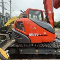 Excavadora de Segunda Mano en Stock, Envío Rápido, Compatible con KUBOTA KX183-3 para Venta al por Mayor Global y Uso en Construcción Mediana