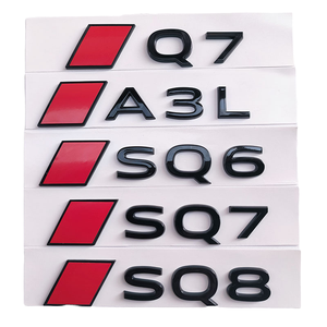 Nouvel autocollant décoratif pour coffre arrière avec emblème rouge S pour <span class=keywords><strong>AUDI</strong></span> SQ8 SQ7 SQ6 <span class=keywords><strong>A3</strong></span> S3 A5, matériau PVC, garantie 1 an - Product Image 4