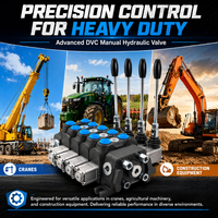 Válvula de control hidráulico de 4 vías en oferta para sistema de trabajo de grúas móviles y montacargas