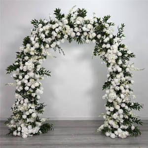 Arco de Flores de Seda Realistas para Decoración de Fondo en Eventos y Bodas, Simulación de Plantas Artificiales - Product Image 1