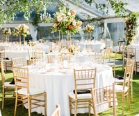 Chaise Chiavari en résine moderne personnalisée, empilable et démontable, pour événements de mariage, hôtels, intérieur et extérieur