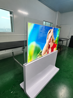 Pantalla Táctil Interactiva Inteligente de 55 Pulgadas con Alto Contraste, Pantalla OLED Transparente, Pantalla Comercial de Pie
