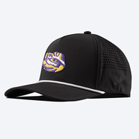 Patch en caoutchouc personnalisé, Patch brodé, Casquette perforée à cinq trous, Cordon de casquette personnalisé