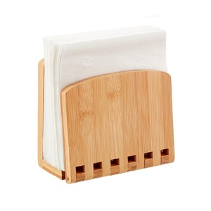 Direct Manufacturer Supplier's High Quality Handcrafted Eco-friendly Modern Wooden Napkin Holder Metal Finish for Home Hotel - Product Image 4