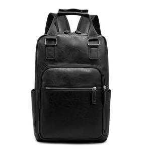 Mochila con textura de PU Retro para hombre, nueva moda, gran capacidad, viaje y portátil, bolsa de ordenador de negocios para verano - Product Image 3
