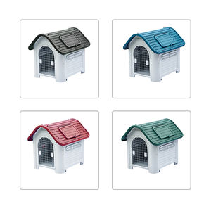 Plástico impermeable al aire libre <span class=keywords><strong>Vari</strong></span> Igloo diseños Animal mascota perro jaulas portadores casas perrera suelo perro casa - Product Image 5