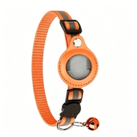 Nouvel ensemble de traceurs AirTag, collier GPS anti-perte pour animaux, sangle de cou réfléchissante avec clochette pour chats, collier de positionnement anti-perte pour chats et chiens