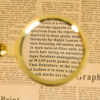 High Definition Handheld Magnifying Glass Metal Frame Optical Magnifier Portable for Elderly Reading Multi-function Tool