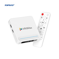 Boîtier TV intelligent Topleo, boîte publicitaire H96 Max H618 4 Go 32 Go, décodeur Android 14 Onn 4K Android TV Box