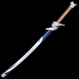 Nouvelle épée de Yasuo le Non-Délégué de <span class=keywords><strong>League</strong></span> <span class=keywords><strong>of</strong></span> Legends, avec étui en cuir, accessoire de cosplay, objet de collection et décoration - Product Image 4