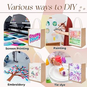 Bolsas de yute con mango de moda <span class=keywords><strong>Natura</strong></span> de la mejor calidad, bolsas de compras de primera calidad, cierre de cremallera reutilizable reciclable ecológico - Product Image 5