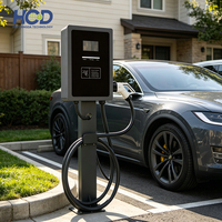 Nouvelle borne de recharge rapide murale DC HCD 20kW-40kW pour véhicules électriques, compatible GBT CCS1 CCS2, certifiée IP54 CE, entrée 380V pour rétrofit/mise à niveau