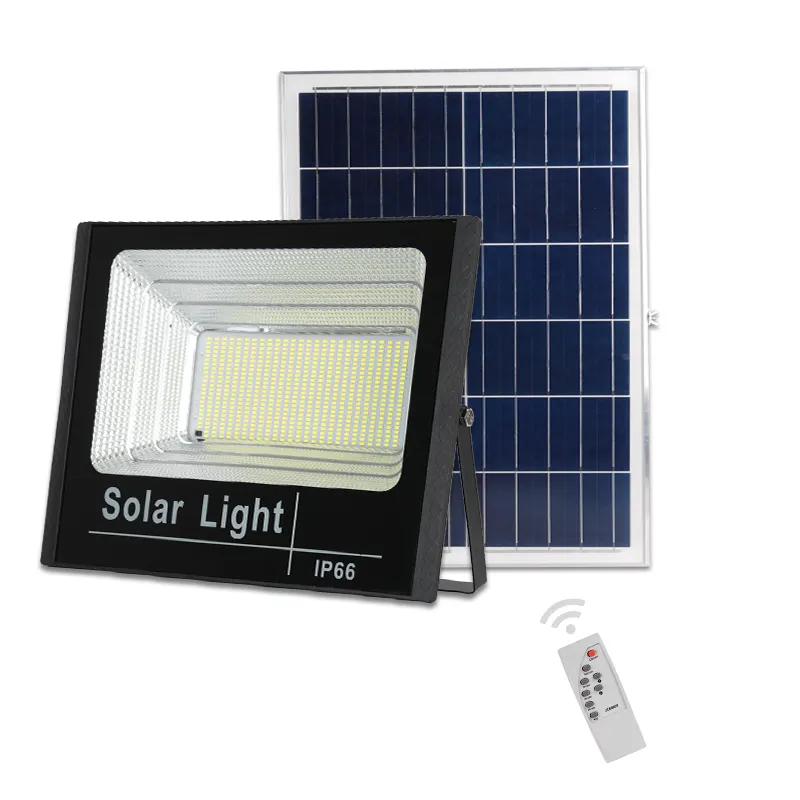 IP65 Waterproof Remote Control solar floodlight 25w 40w 60w 100w 200w Solar led flood light/Billboard Projector Reflector