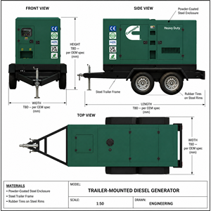 เครื่องกำเนิดไฟฟ้าดีเซลยี่ห้ออเมริกัน Cummins Perkins Isuzu Weichai FAW Ricardo ขนาด 50kva 60kva แบบเงียบ 50 kw - Product Image 3