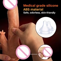 Dildos, Juguetes Sexuales, Vibradores de Pene con Calefacción y Control Remoto, Dildo Telescópico, Máquina de Sexo Anal, Dildo Realista, Vibrador para Mujeres