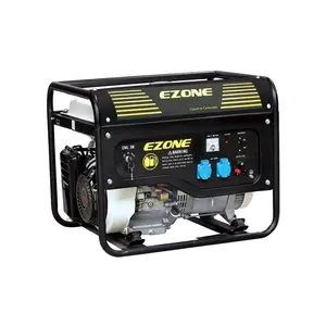 Portatil 5000 W 5000วัตต์5000 5Kw Genset,เครื่องกำเนิดไฟฟ้าเบนซินแบบพกพารุ่น5.5Kw วัดขนาด5000วัตต์