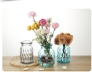 Jarrón Moderno de Vidrio Transparente con Flores Pequeñas, Jarrón Decorativo para Centros de Mesa de Boda - Product Image 6