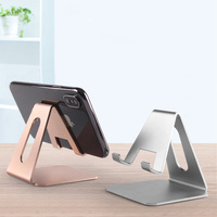 Support de téléphone et tablette en métal pour bureau, base de charge créative en alliage, idéal pour le streaming en direct, la photographie et le visionnage de films
