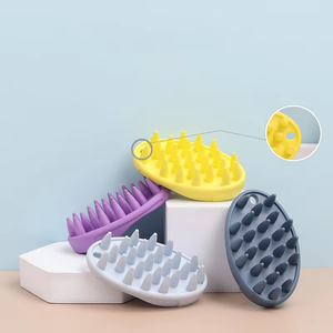 Spazzola da Bagno per Animali Domestici in Silicone NiBao, Vendita all'Ingrosso, Morbida e Resistente, Multicolore - Product Image 4