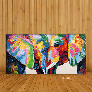 Dipinto a Mano su Tela di Elefante Arte Murale Moderna <span class=keywords><strong>POP</strong></span> <span class=keywords><strong>Art</strong></span> Pittura a Olio Decorazione per la Casa - Product Image 2
