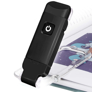 Botón de plástico USB <span class=keywords><strong>Mini</strong></span> protección ocular plegable libro Clip luz conveniente portátil Simple lectura luz trabajo aprendizaje lámpara de noche - Product Image 2