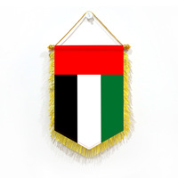 Drapeau suspendu personnalisé à franges pour équipe sportive, idéal pour la décoration de fenêtre ou de mur lors d'échanges internationaux