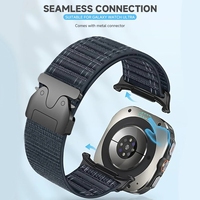 FORWELLENY Nylon Loop Verstellbares Armband Armband Sport armband für Samsung Galaxy Watch 7 Ultra 47mm