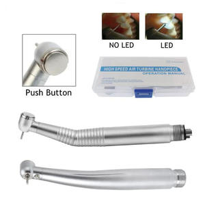 Turbina dentale penna ad alta rotazione odontoiatria manipolo LED 3 spray pulsante Standard in fibra ottica strumenti dentista stile N/K - Product Image 4