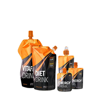 Pochette OEM pour boisson gel énergétique, pièces, emballage à bec, en aluminium, impression à personnaliser, pour régime, boisson de sport